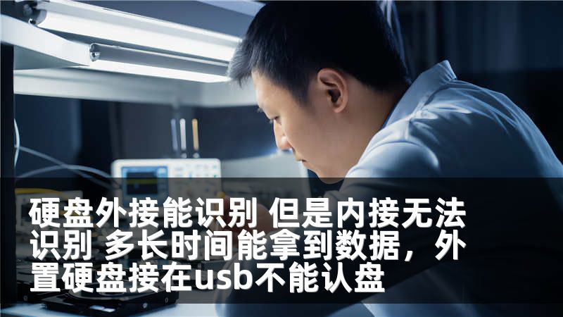 硬盘外接能识别 但是内接无法识别 多长时间能拿到数据，外置硬盘接在usb不能认盘