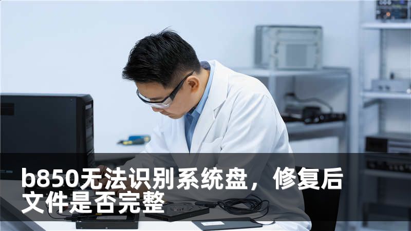 b850无法识别系统盘，修复后文件是否完整