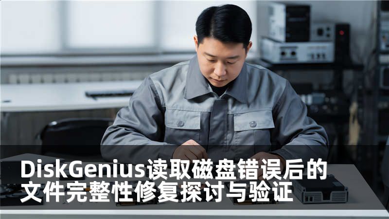 DiskGenius读取磁盘错误后的文件完整性修复探讨与验证