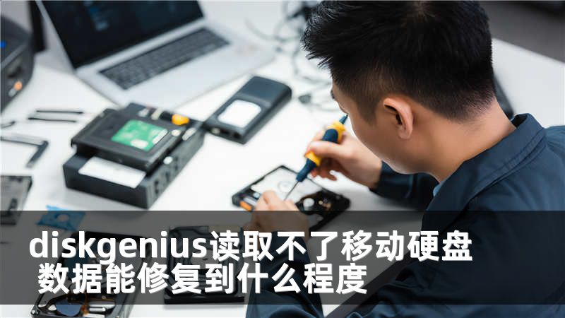 diskgenius读取不了移动硬盘 数据能修复到什么程度