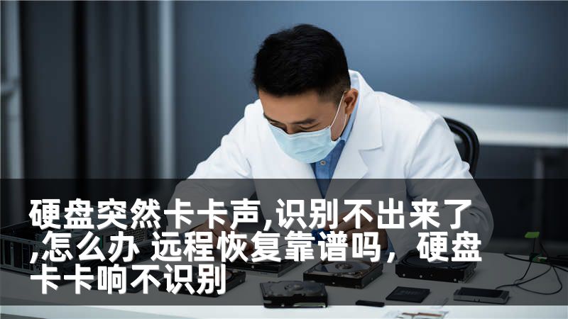 硬盘突然卡卡声,识别不出来了,怎么办 远程恢复靠谱吗，硬盘卡卡响不识别