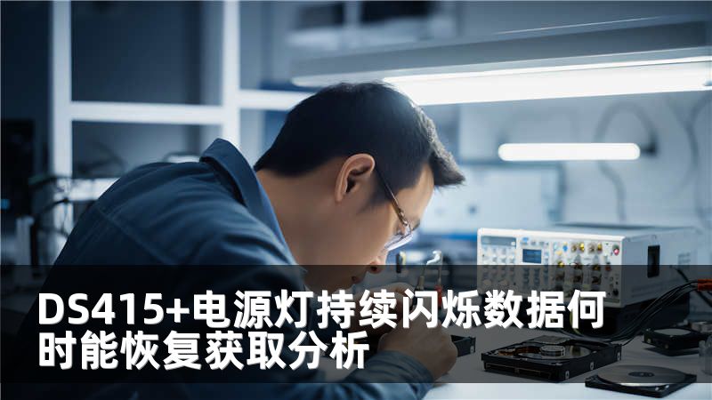 DS415+电源灯持续闪烁数据何时能恢复获取分析