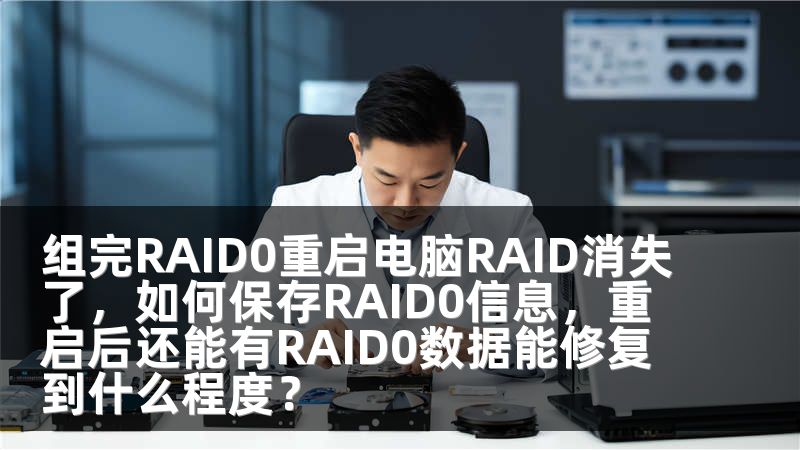 组完RAID0重启电脑RAID消失了，如何保存RAID0信息，重启后还能有RAID0数据能修复到什么程度？