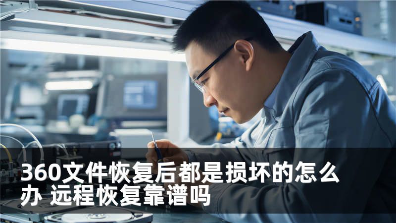 360文件恢复后都是损坏的怎么办 远程恢复靠谱吗