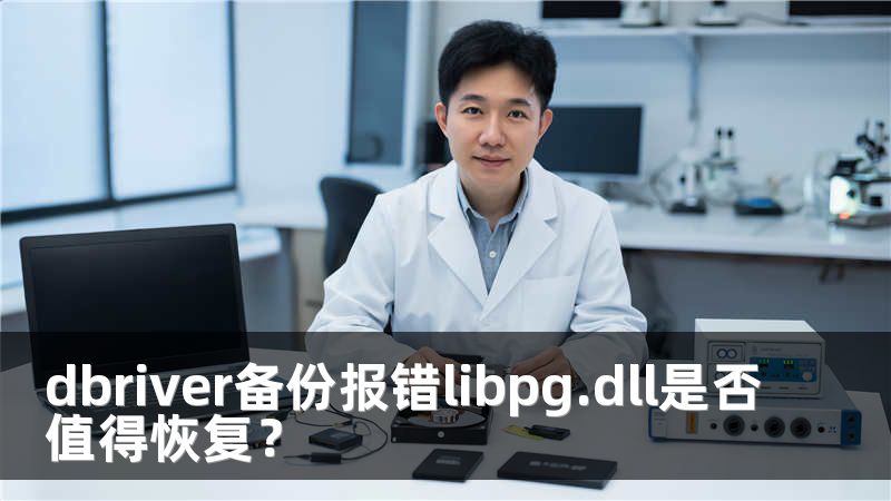 dbriver备份报错libpg.dll是否值得恢复？