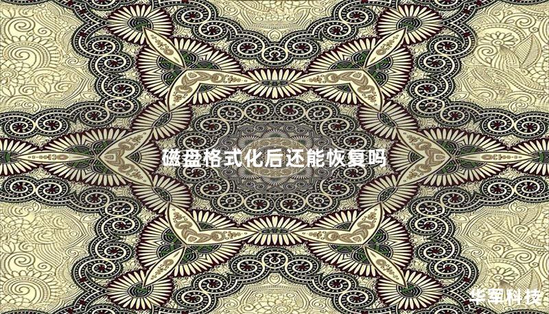 磁盘格式化后还能恢复吗