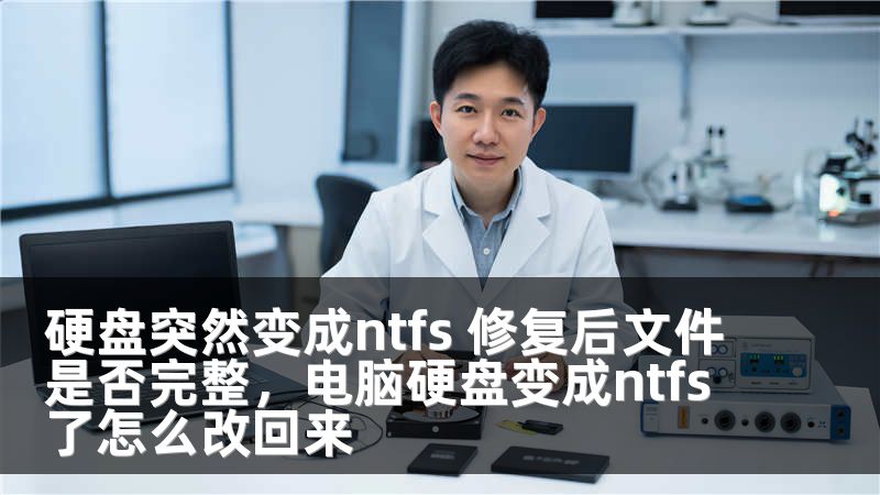 硬盘突然变成ntfs 修复后文件是否完整，电脑硬盘变成ntfs了怎么改回来