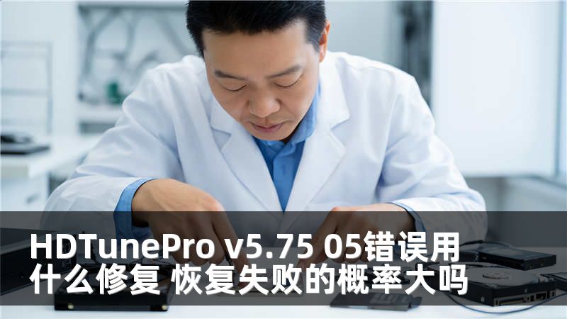 HDTunePro v5.75 05错误用什么修复 恢复失败的概率大吗