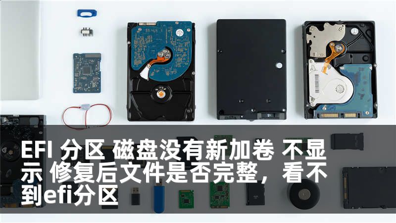EFI 分区 磁盘没有新加卷 不显示 修复后文件是否完整，看不到efi分区