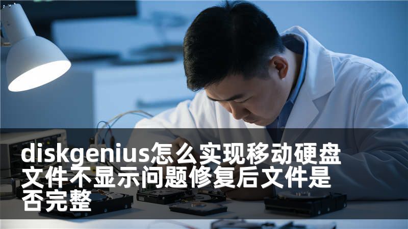 diskgenius怎么实现移动硬盘文件不显示问题修复后文件是否完整