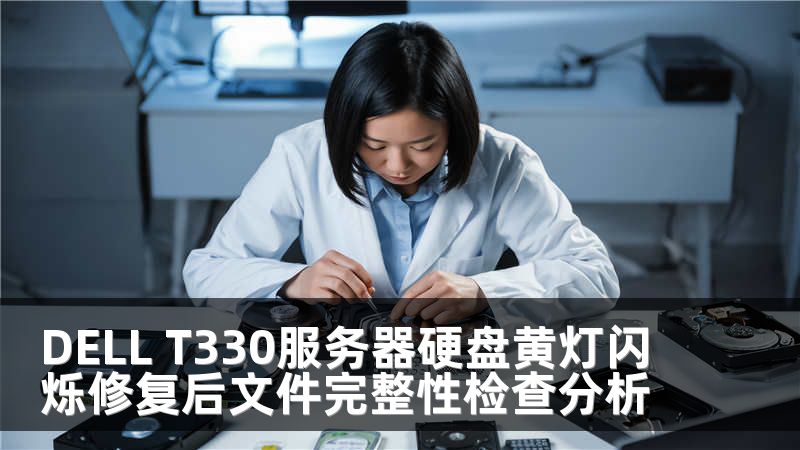 DELL T330服务器硬盘黄灯闪烁修复后文件完整性检查分析
