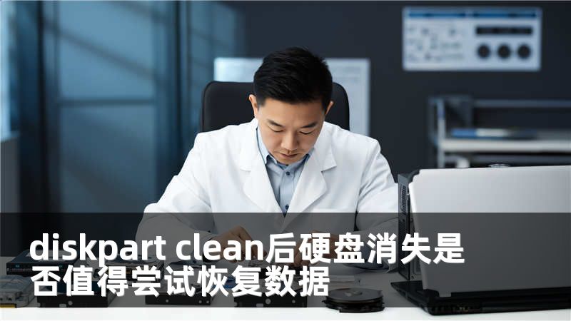 diskpart clean后硬盘消失是否值得尝试恢复数据