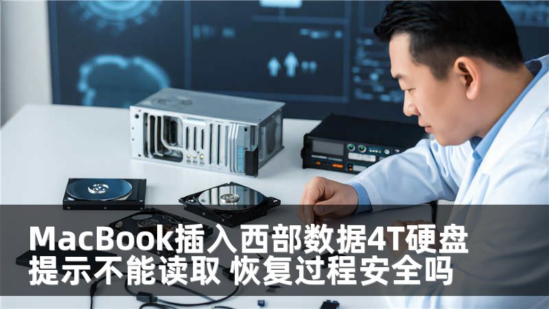 MacBook插入西部数据4T硬盘提示不能读取 恢复过程安全吗