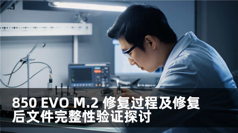 850 EVO M.2 修复过程及修复后文件完整性验证探讨