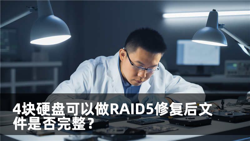 4块硬盘可以做RAID5修复后文件是否完整？