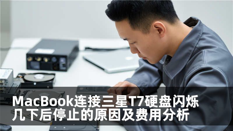 MacBook连接三星T7硬盘闪烁几下后停止的原因及费用分析