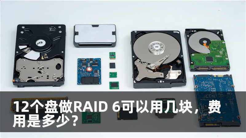 12个盘做RAID 6可以用几块，费用是多少？