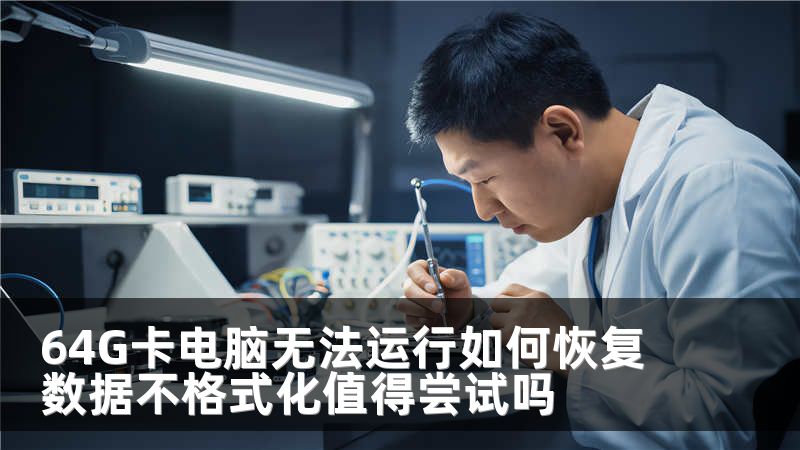 64G卡电脑无法运行如何恢复数据不格式化值得尝试吗