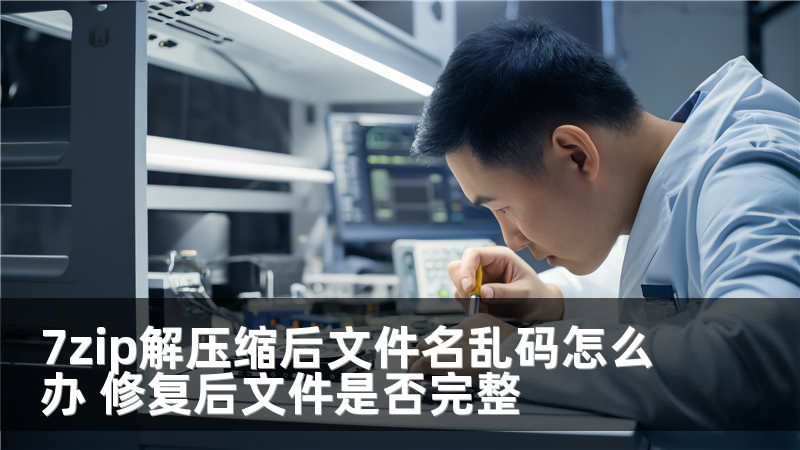 7zip解压缩后文件名乱码怎么办 修复后文件是否完整