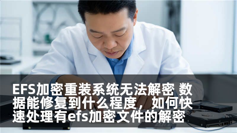 EFS加密重装系统无法解密 数据能修复到什么程度，如何快速处理有efs加密文件的解密