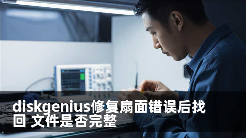 diskgenius修复扇面错误后找回 文件是否完整
