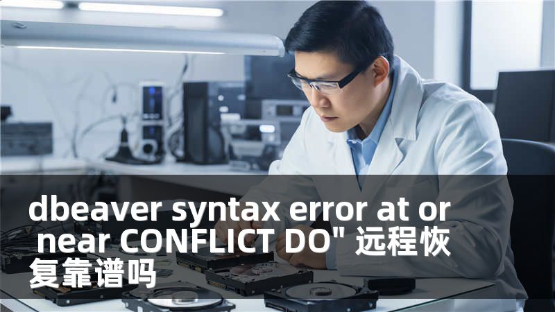 dbeaver syntax error at or near CONFLICT DO
