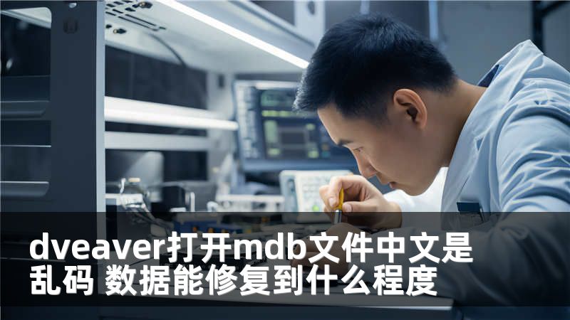 dveaver打开mdb文件中文是乱码 数据能修复到什么程度