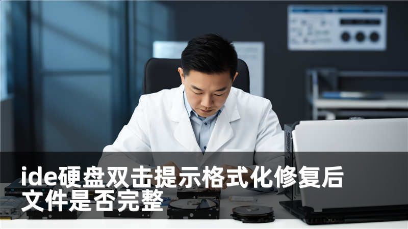 ide硬盘双击提示格式化修复后文件是否完整