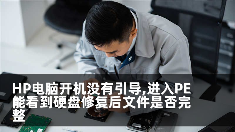 HP电脑开机没有引导,进入PE能看到硬盘修复后文件是否完整