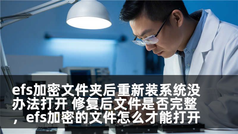 efs加密文件夹后重新装系统没办法打开 修复后文件是否完整，efs加密的文件怎么才能打开