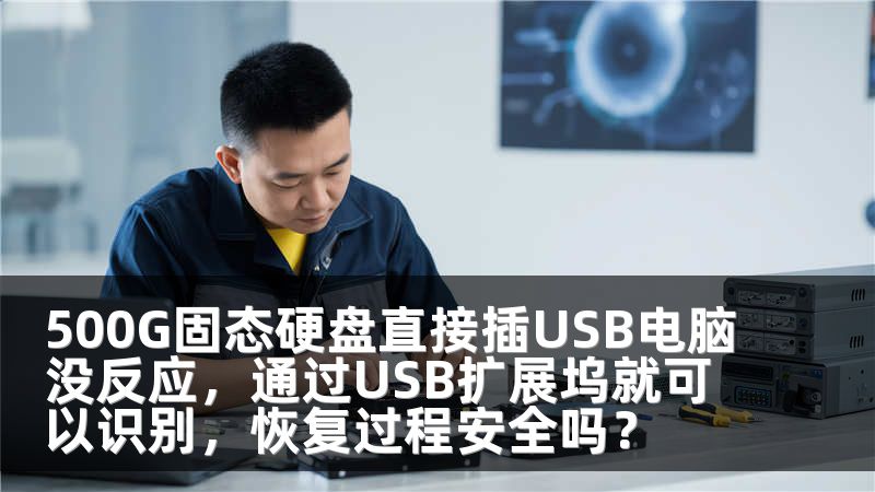 500G固态硬盘直接插USB电脑没反应，通过USB扩展坞就可以识别，恢复过程安全吗？