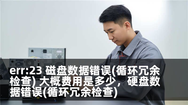 err:23 磁盘数据错误(循环冗余检查) 大概费用是多少，硬盘数据错误(循环冗余检查)