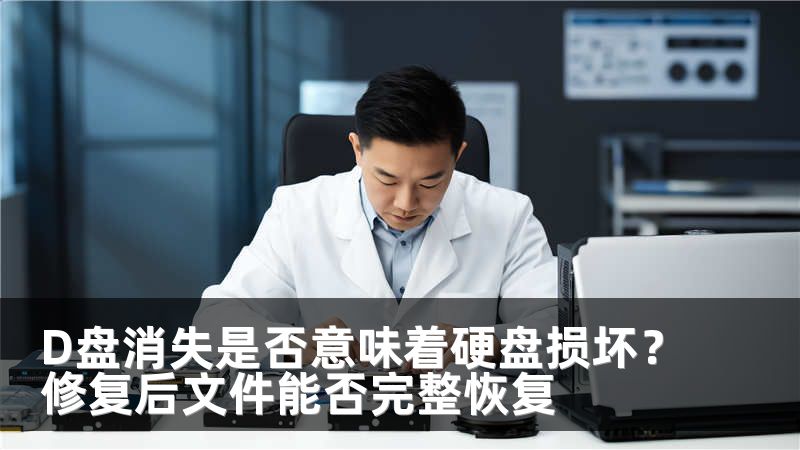 D盘消失是否意味着硬盘损坏？修复后文件能否完整恢复