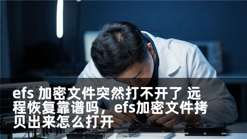 efs 加密文件突然打不开了 远程恢复靠谱吗，efs加密文件拷贝出来怎么打开