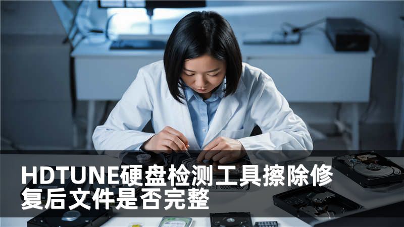 HDTUNE硬盘检测工具擦除修复后文件是否完整