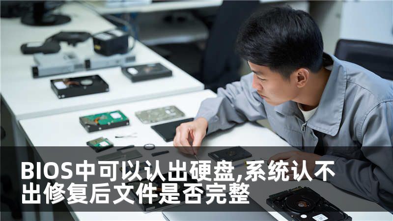 BIOS中可以认出硬盘,系统认不出修复后文件是否完整