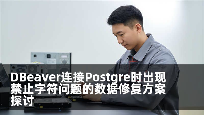DBeaver连接Postgre时出现禁止字符问题的数据修复方案探讨