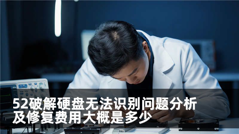 52破解硬盘无法识别问题分析及修复费用大概是多少