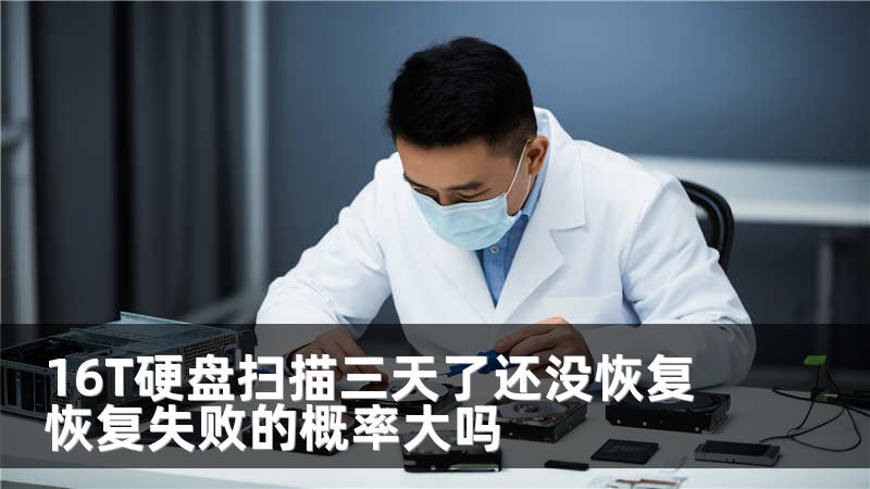 16T硬盘扫描三天了还没恢复 恢复失败的概率大吗