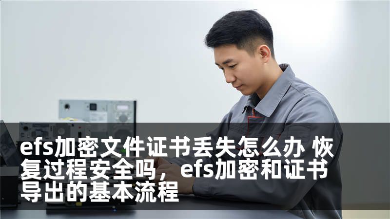 efs加密文件证书丢失怎么办 恢复过程安全吗，efs加密和证书导出的基本流程
