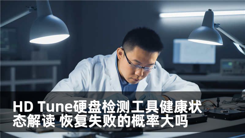 HD Tune硬盘检测工具健康状态解读 恢复失败的概率大吗