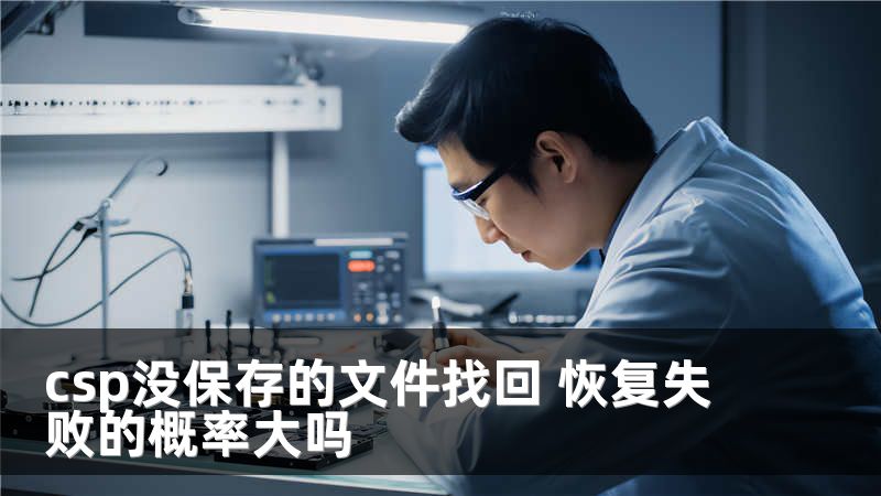 csp没保存的文件找回 恢复失败的概率大吗