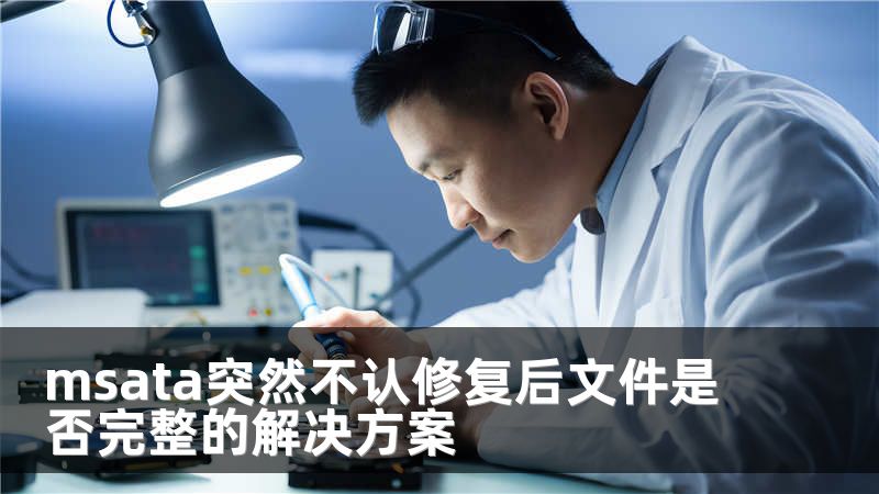 msata突然不认修复后文件是否完整的解决方案