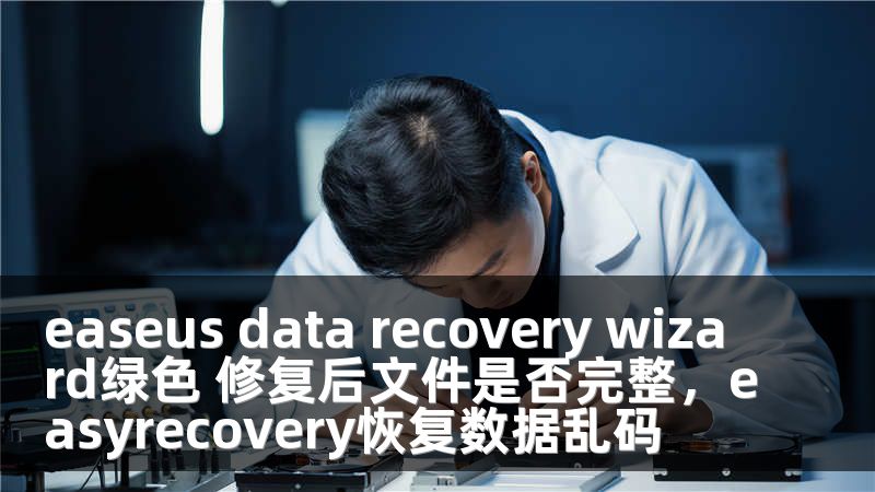 easeus data recovery wizard绿色 修复后文件是否完整，easyrecovery恢复数据乱码