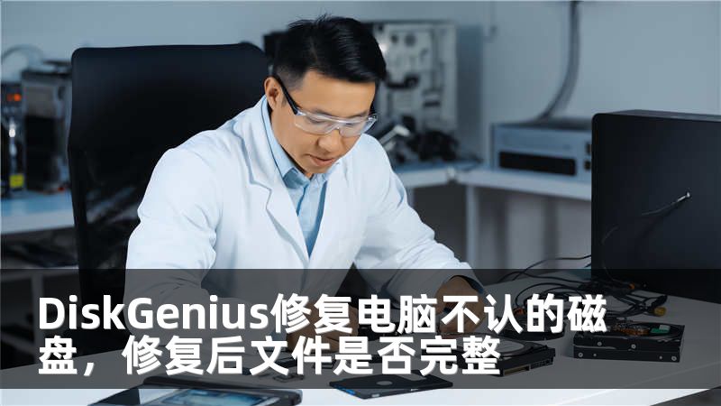 DiskGenius修复电脑不认的磁盘，修复后文件是否完整