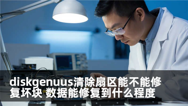 diskgenuus清除扇区能不能修复坏块 数据能修复到什么程度