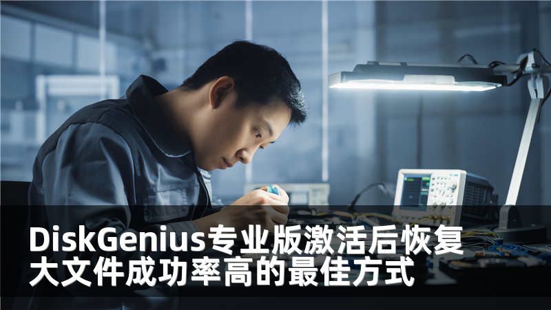 DiskGenius专业版激活后恢复大文件成功率高的最佳方式