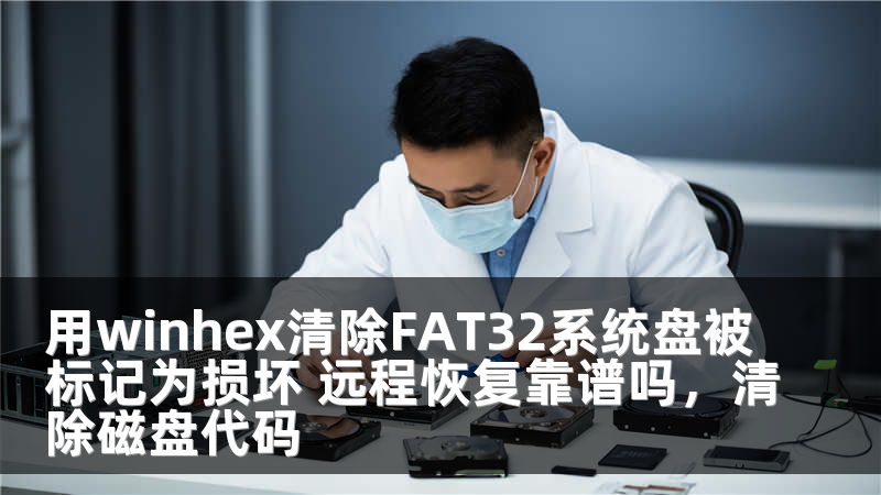用winhex清除FAT32系统盘被标记为损坏 远程恢复靠谱吗，清除磁盘代码