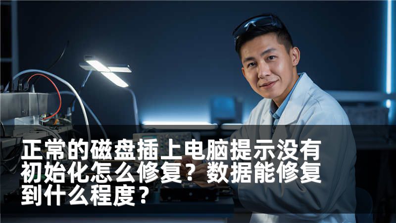 正常的磁盘插上电脑提示没有初始化怎么修复？数据能修复到什么程度？
