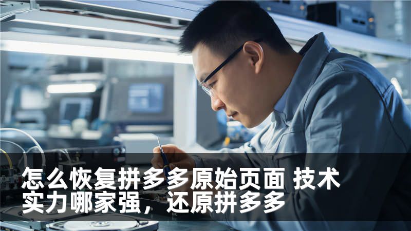 怎么恢复拼多多原始页面 技术实力哪家强，还原拼多多